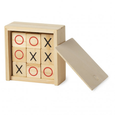 Jogo da velha em uma caixa de presente de casamento personalizada