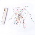 Conjunto de mikado personalizado com adesivo de batizado