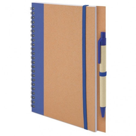 Caderno de papelão reciclado com adesivo personalizado com foto e texto para batizado de menino
