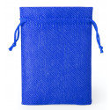 Bálsamo para os lábios apresentado em bolsa azul e adesivo para comunhão