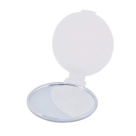 Espelho de bolso branco com adesivo personalizado para presentes no dia da mulher trabalhadora