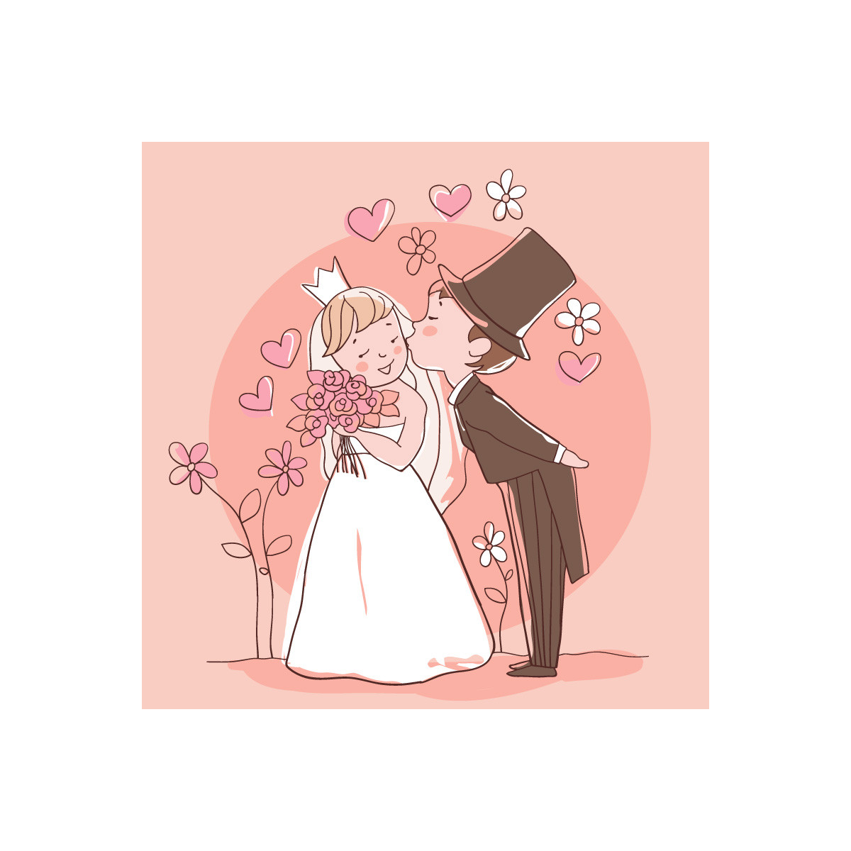Adesivos noivos casamento