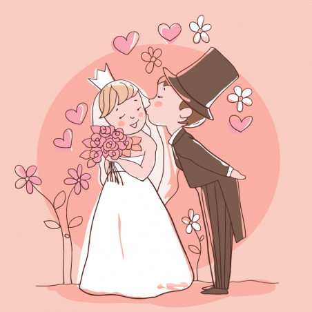 Adesivos noivos casamento