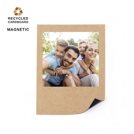 Porta fotos com imã de geladeira com envelope decorativo e adesivos personalizados