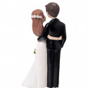 Figura para bolo de casamento noivos amorosos