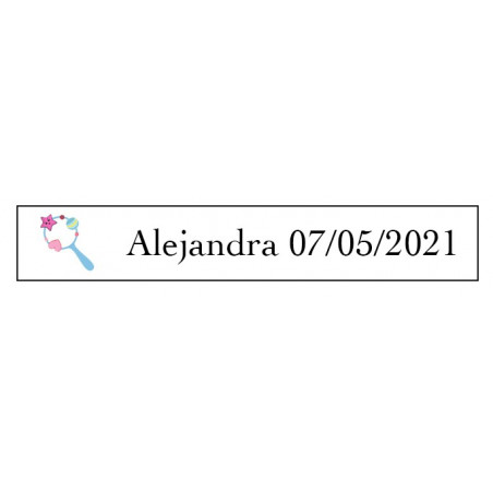 Chaveiro com lanterna personalizada para batizado e apresentado em envelope de kraft