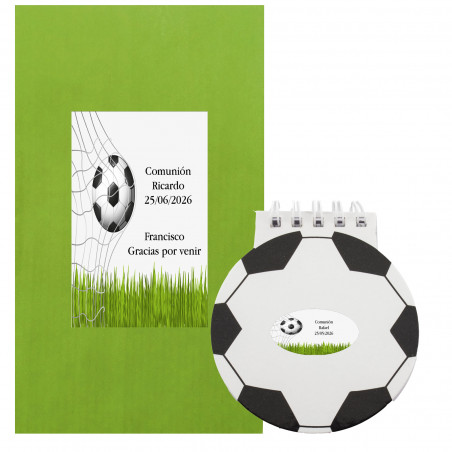 Caderno esportivo de futebol personalizado