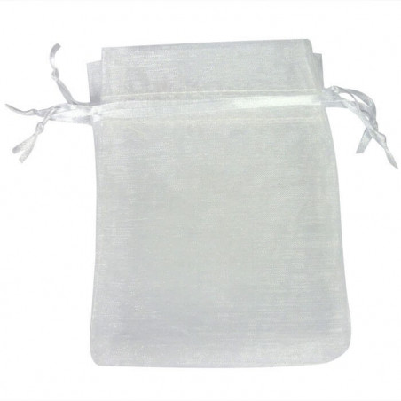 Espelho de madeira com adesivo de comunhão personalizado em bolsa de organza para presentear