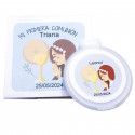 Espelho personalizado para comunhão com bolsa transparente e cartão personalizado