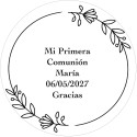 Caderno de comunhão para menina com envelope e adesivo