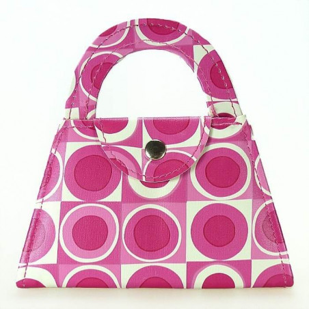 Acessórios de manicure em forma de bolsa com bolsa branca e adesivo de comunhão