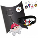 Chaveiro e pulseira de pirata presente para crianças