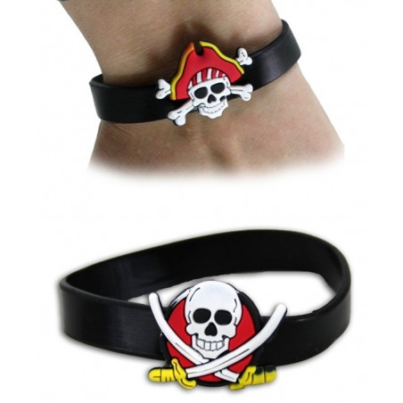 Chaveiro pirata e pulseira de presente para meninos e meninas