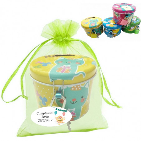 Cofrinhos personalizados para presentear crianças em aniversários