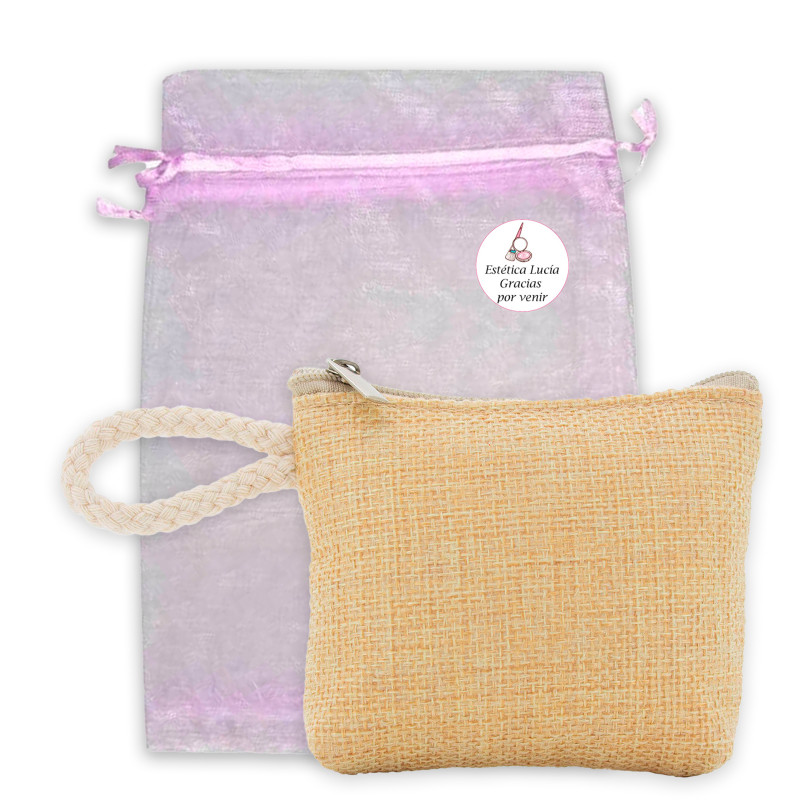 Bolsa em saco de organza para detalhes do cliente