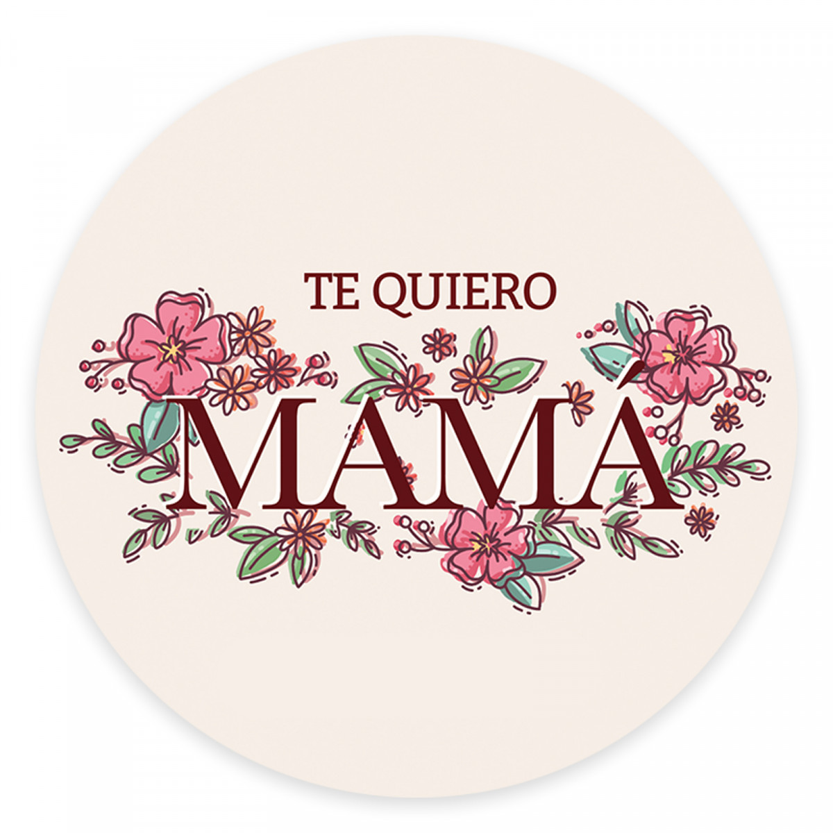 Adesivo de 3 cm para detalhes personalizados do dia das mães