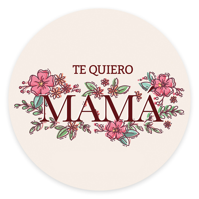 Adesivo de 3 cm para detalhes personalizados do dia das mães