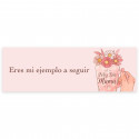 Adesivo personalizado para detalhes do Dia das Mães 6x2 cm