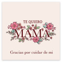 Necessaire em bolsa kraft com adesivo personalizado para detalhes do Dia das Mães