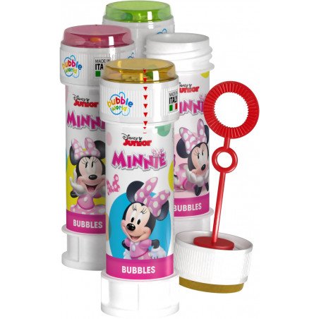 Máquina de fazer bolhas de sabão da Minnie Mouse com pote de doces personalizado para aniversários
