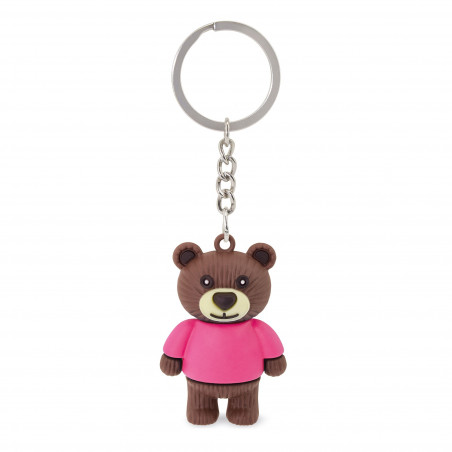 Porta-chaves em saco de pano com autocolante de baptizado personalizável para menina