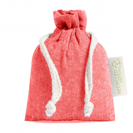 Porta-chaves em saco de pano com autocolante de baptizado personalizável para menina