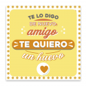 Adesivo engraçado para amigos 5 cm