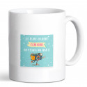 Caneca personalizada com adesivo com mensagem
