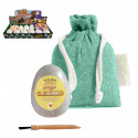 Kit de escavação de dinossauros em saco de pano com adesivo personalizável