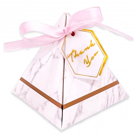 Caixa triangular de papelão