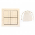 Quebra-cabeça Sudoku de madeira com saco kraft e adesivo personalizado
