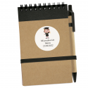 Caderno personalizado com caneta para formatura de menina