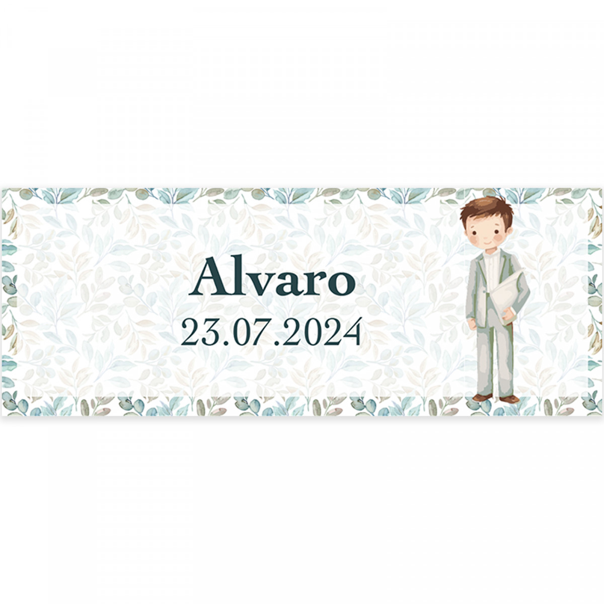Adesivo personalizado para garrafas especiais de comunhão para meninos