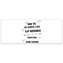 Adesivo 5 x 13 cm com frase de agradecimento
