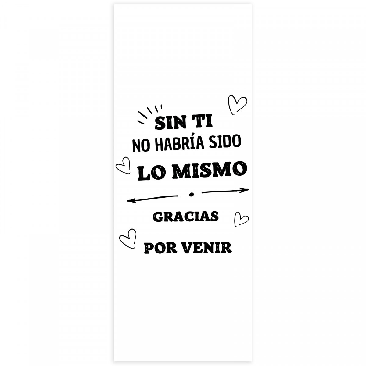 Adesivo 13 x 5 com frase de agradecimento para detalhes