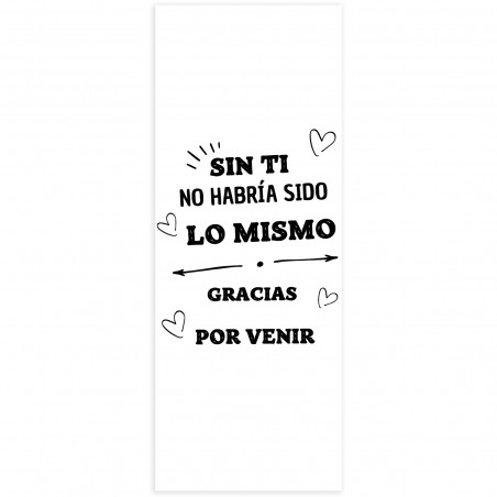 Adesivo 13 x 5 com frase de agradecimento para detalhes