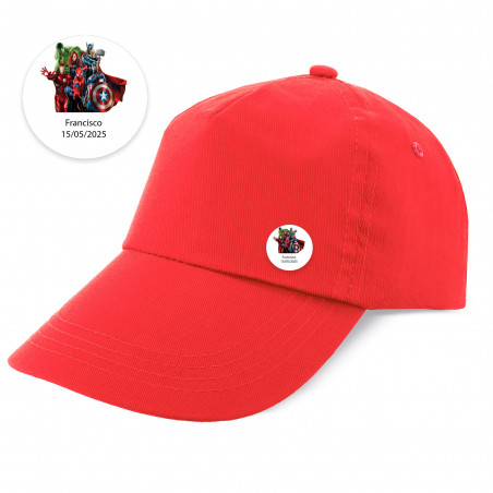 Boné 100% algodão com emblema personalizado