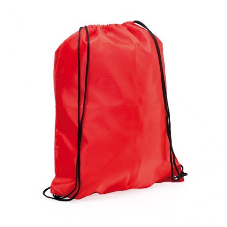 Mochila com cordão vermelho e pistola de água animal com etiqueta de foto personalizada