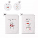 Conjunto de 10 envelopes tamanho 13x16 de gatinhos com mensagens de amor