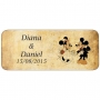 Adesivos personalizados retrô do Mickey