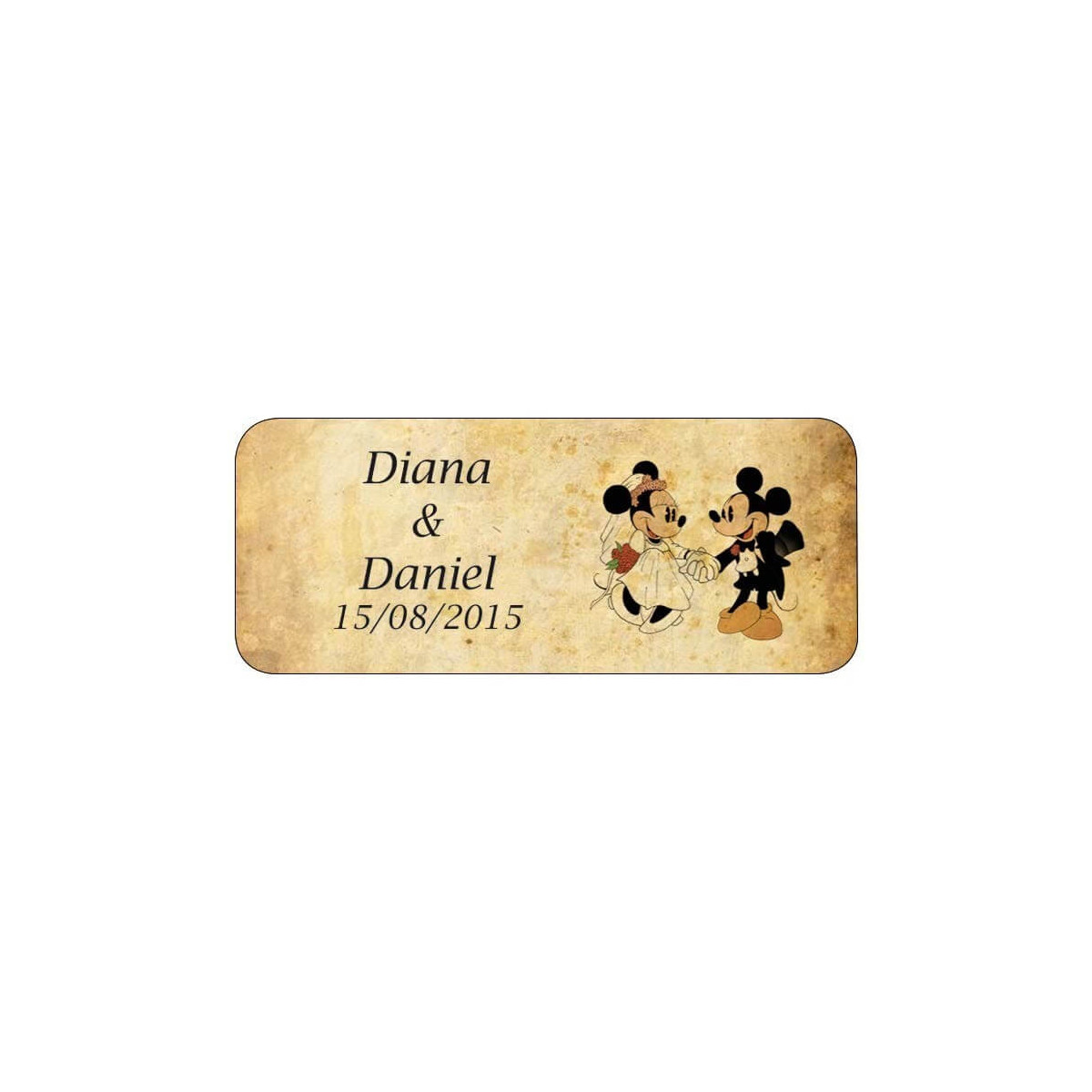 Adesivos personalizados retrô do Mickey