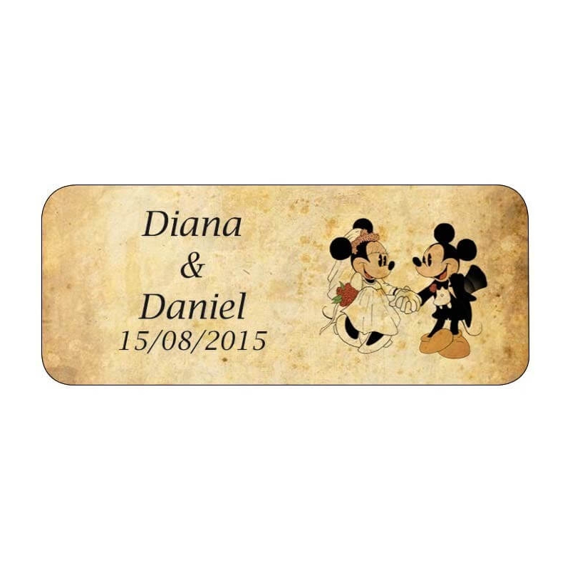 Adesivos personalizados retrô do Mickey