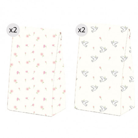 Pacote com 4 bolsas para comunhão de menina