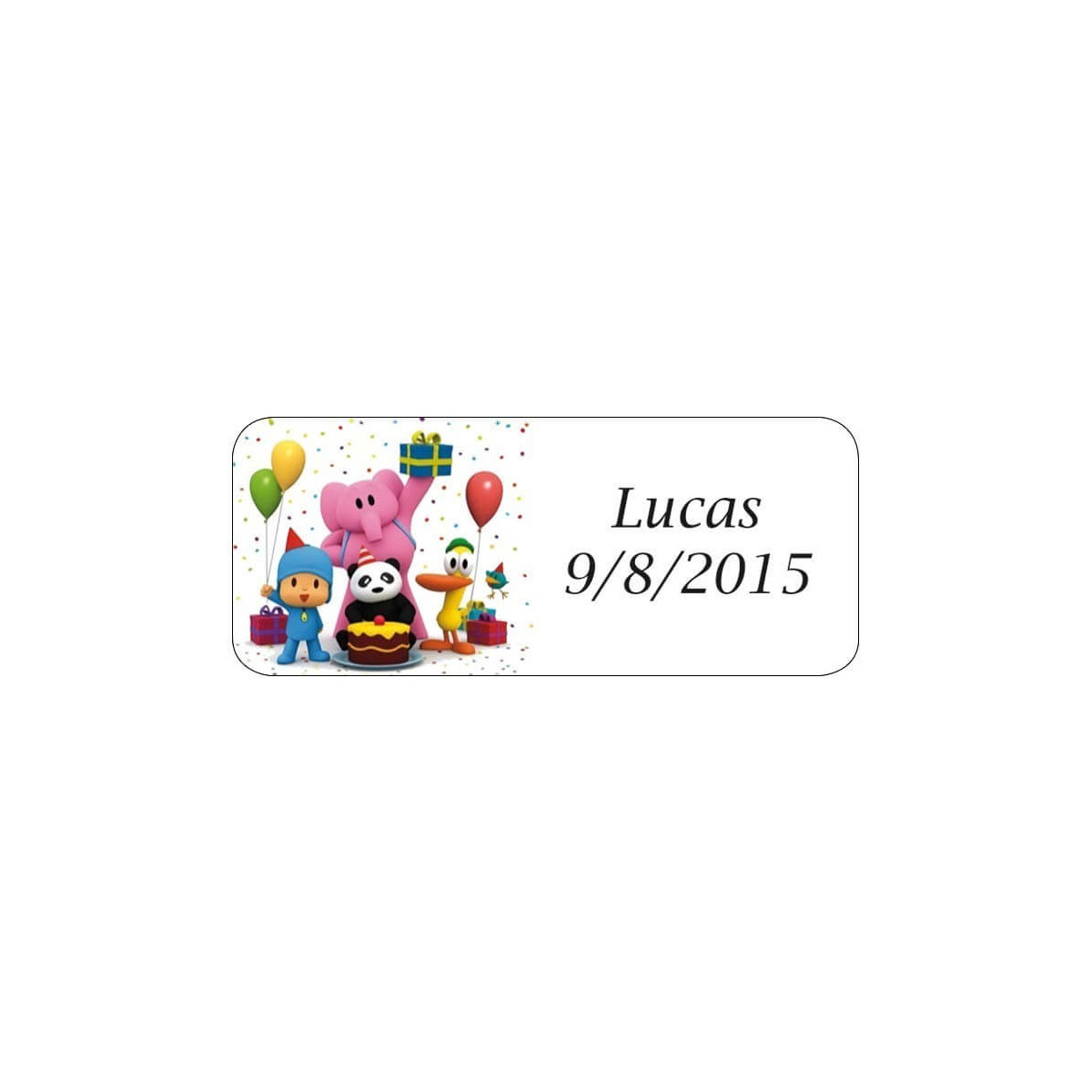 Etiquetas do Pocoyo