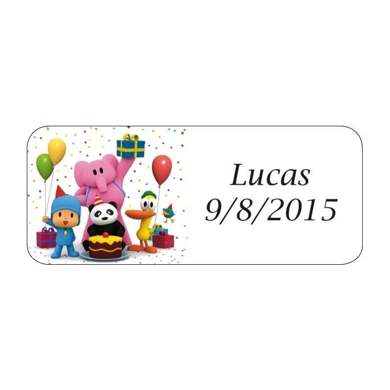 Etiquetas do Pocoyo