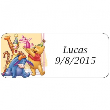 Etiquetas infantis winnie the pooh