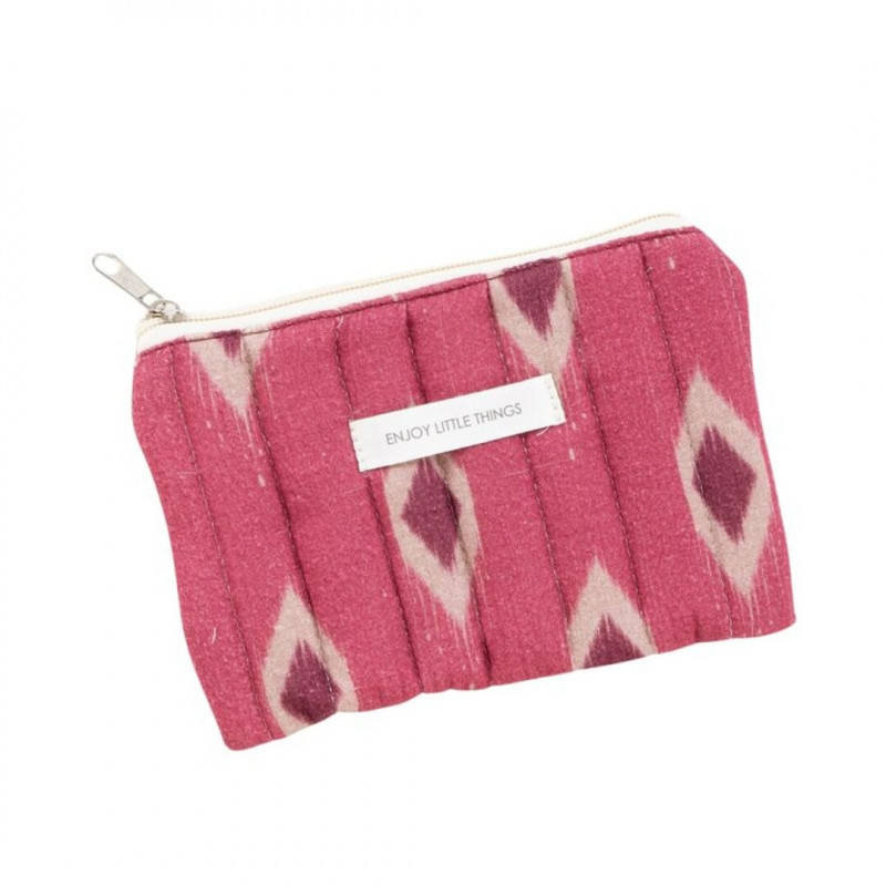 Necessaire estampado com desenhos geométricos