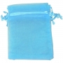 Sacos de organza turquesa 10 x 13