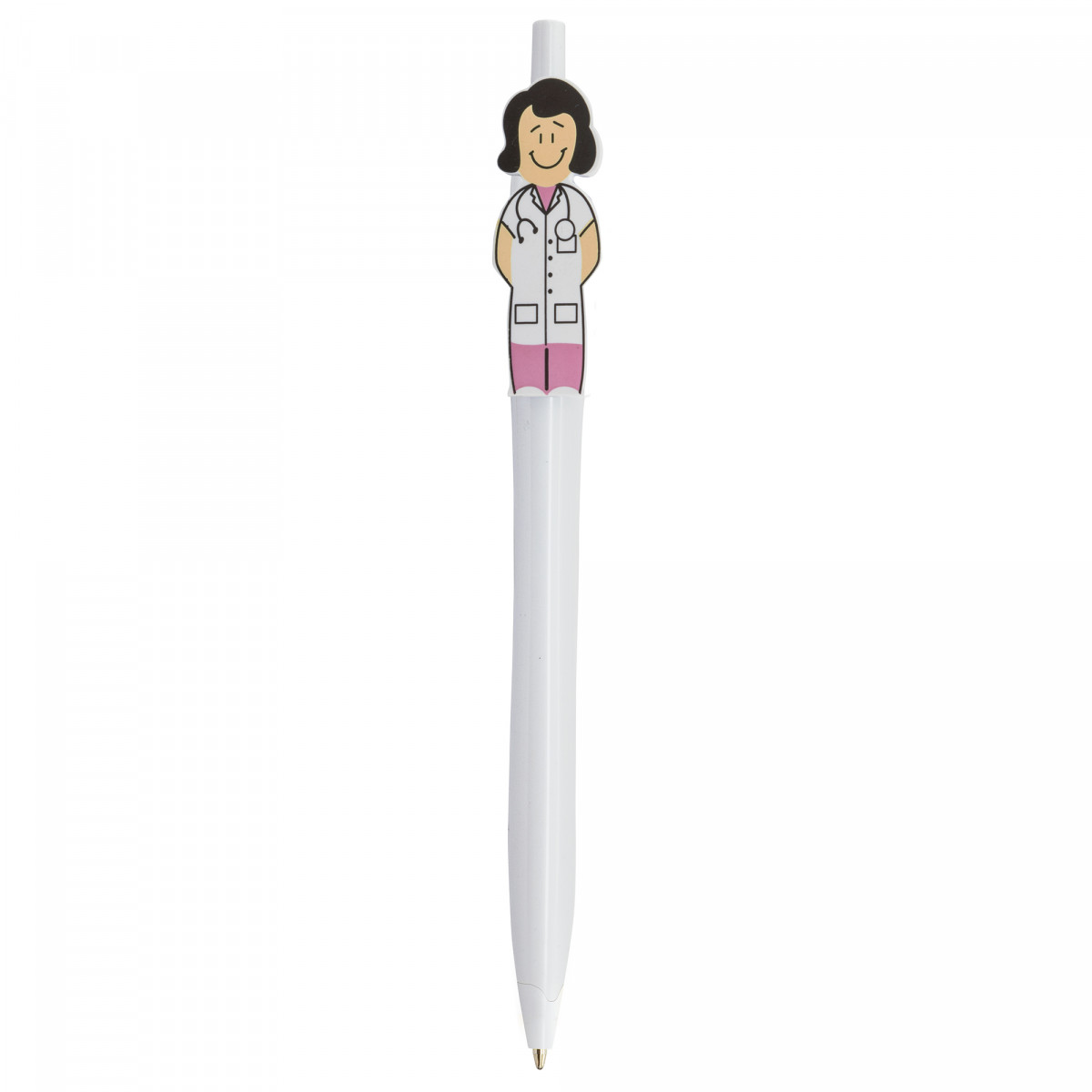 Caneta com figura de Doutora Médica para presentear