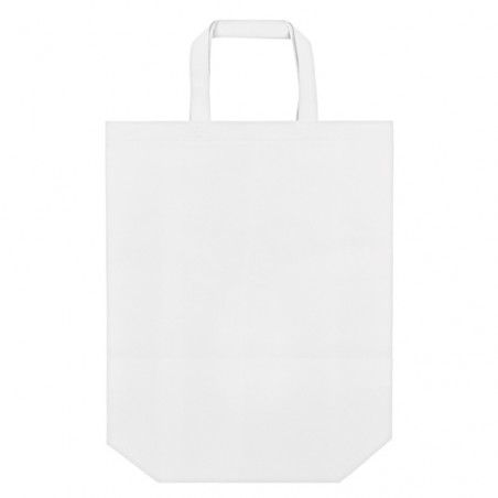 Saco não tecido branco com alça dupla 35x39 para detalhes